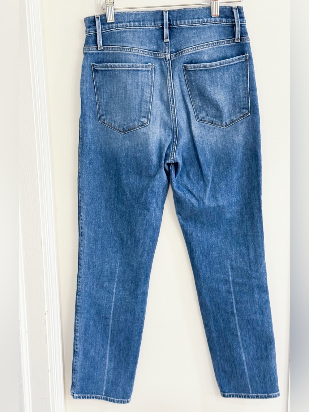 Frame Denim Le Sylvie Slender Straight Jeans Medium Wash Sz 27 - Picture 2 of 7